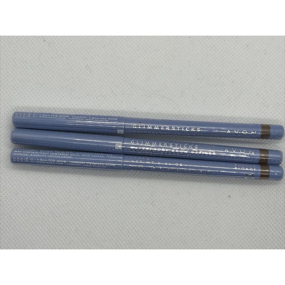 Avon Glimmersticks Waterproof Brow Definer Lot 3 New Factory Sealed